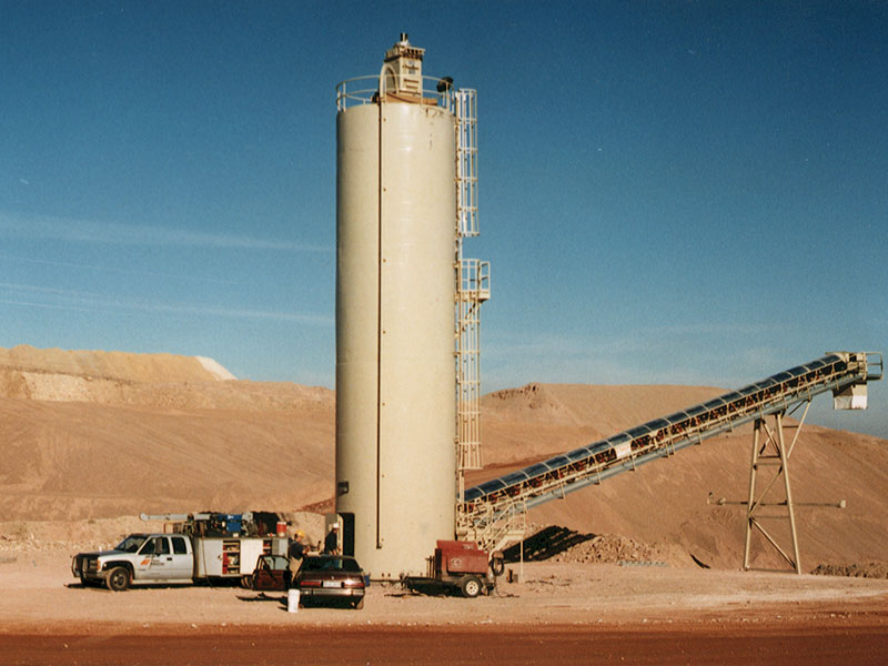 Pegasus Florida Canyon Mining R.O.M Haul Truck Lime Loading System